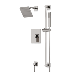 Edge 2-Way Pressure Balance Shower Trim Kit with Hand Shower on Slide Bar with Separate Water Outlet - Brushed Nickel thumbnail 1