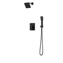 TS275 - Square 2-Way Pressure Balance Shower Trim Kit with Hand Held Shower Artos US Matte Black