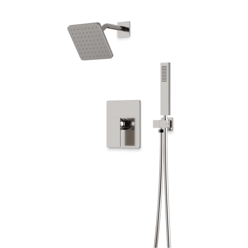 Edge 2-Way Pressure Balance Shower Trim Kit with Hand Shower - Brushed Nickel image 1
