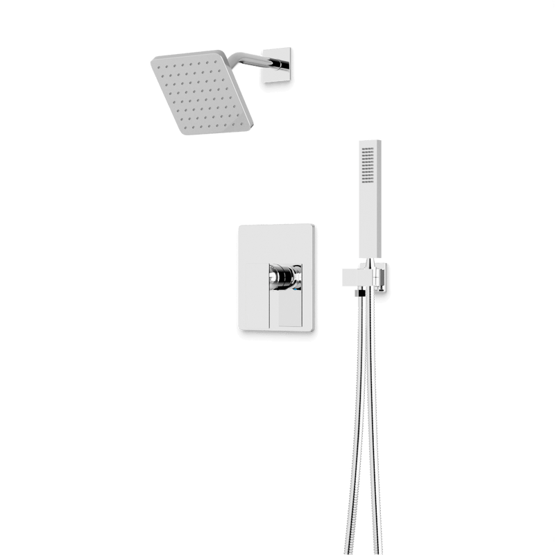 Edge 2-Way Pressure Balance Shower Trim Kit with Hand Shower - Chrome image 1