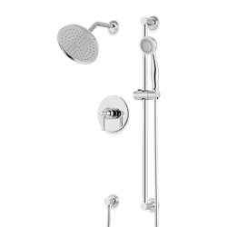 Classic 2-Way Pressure Balance Shower Trim Kit with Hand Shower on Slide Bar with Separate Water Outlet - Chrome thumbnail 1