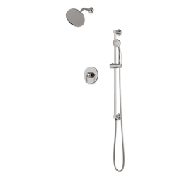 TS284 - Classic 2-Way Pressure Balance Shower Trim Kit with Hand Held Shower on Integrated Slide Bar Artos US Brushed Nickel 
