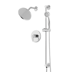 Classic 2-Way Pressure Balance Shower Trim Kit with Hand Shower on Integrated Slide Bar - Chrome thumbnail 1