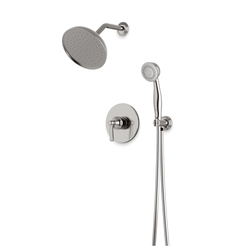 Classic 2-Way Pressure Balance Shower Trim Kit with Hand Shower - Brushed Nickel image 1