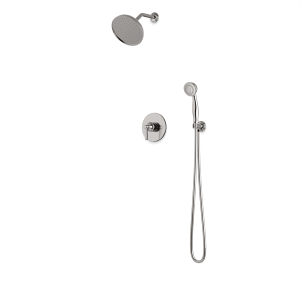 TS285 - Classic 2-Way Pressure Balance Shower Trim Kit with Hand Held Shower Artos US Brushed Nickel 