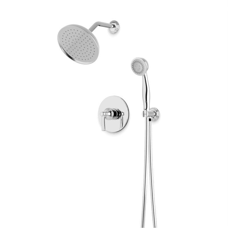 Classic 2-Way Pressure Balance Shower Trim Kit with Hand Shower - Chrome image 1