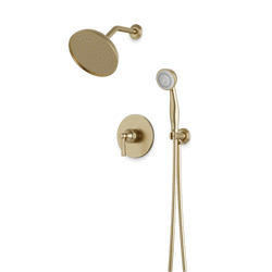 Classic 2-Way Pressure Balance Shower Trim Kit with Hand Shower - Satin Brass thumbnail 1