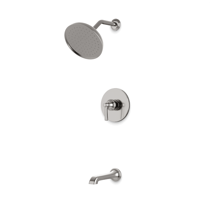Classic 2-Way Pressure Balance Shower Trim Kit with Tub Filler - Brushed Nickel image 1