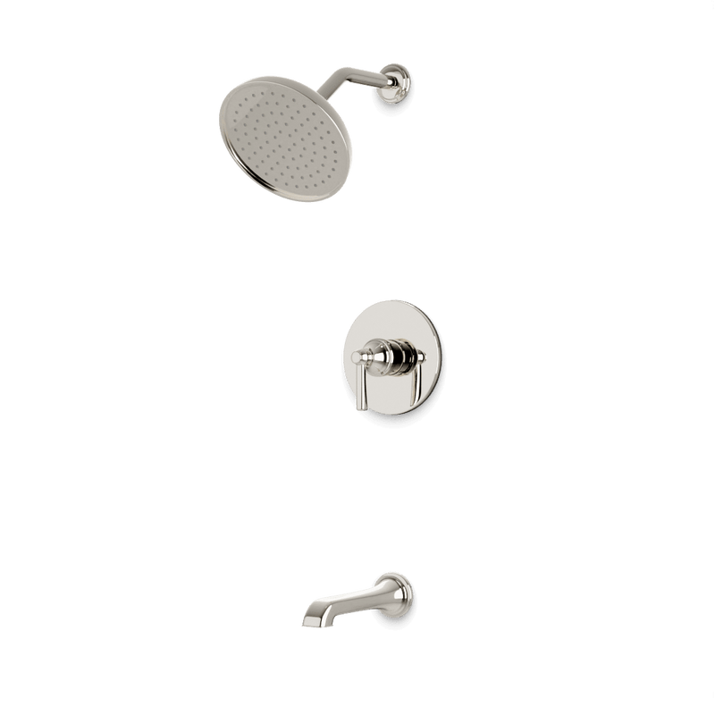 Classic 2-Way Pressure Balance Shower Trim Kit with Tub Filler - Polished Nickel image 1