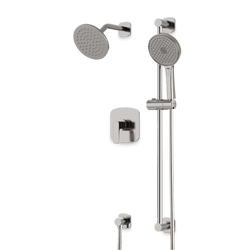 Harmony 2-Way Pressure Balance Shower Trim Kit with Hand Shower on Slide Bar with Separate Water Outlet - Brushed Nickel thumbnail 1