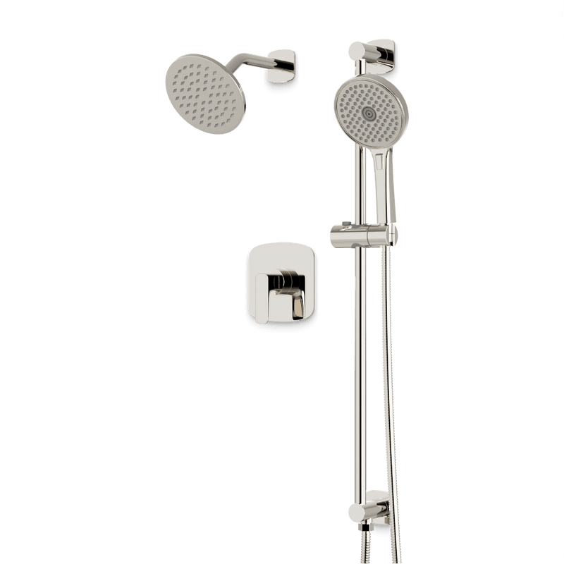 Harmony 2-Way Pressure Balance Shower Trim Kit with Hand Shower on Integrated Slide Bar - Polished Nickel image 1
