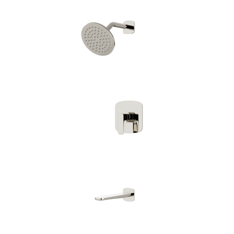 Harmony 2-Way Pressure Balance Shower Trim Kit with Tub Filler - Polished Nickel image 1