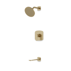 Harmony 2-Way Pressure Balance Shower Trim Kit with Tub Filler - Satin Brass thumbnail 1