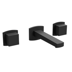 Transitional 3-Hole Wall Mounted Tub Filler - F702-9BK thumbnail 1