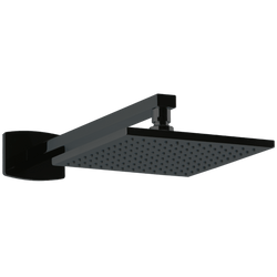Safire 8" Rain Shower Head on Wall Mount Arm - F703-12BK thumbnail 1