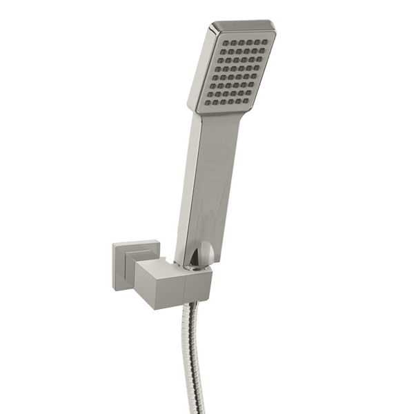 F703-10 - Adjustable Flexible Hose Shower Kit with Integrated Water Outlet Square Artos US Brushed Nickel 