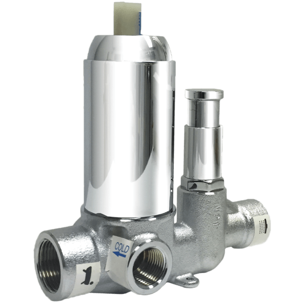 Pressure Balance Mixer Valve with Push Button Diverter - F903-14CH image 1