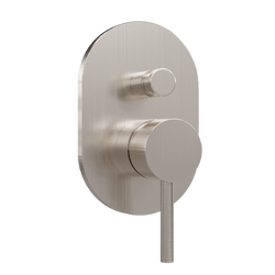 Round Pressure Balance Mixer with Push Button Diverter Trim Kit - F903-7TKBN thumbnail 1