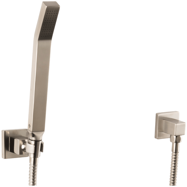 F907-27 - Milan Flexible Hose Shower Kit with Separate Water Outlet Artos US Brushed Nickel 