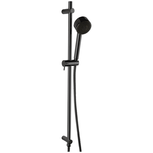 F907-28 - Multi Function Flexible Hose Shower Kit with Slide Bar Artos US Black 