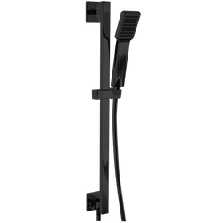 F907-46 - Flexible Hose Shower Kit with Slide Bar Square Artos US Black 