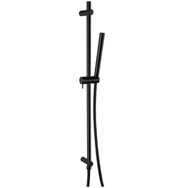 F907-6 - Flexible Hose Shower Kit with Slide Bar Artos US Black 