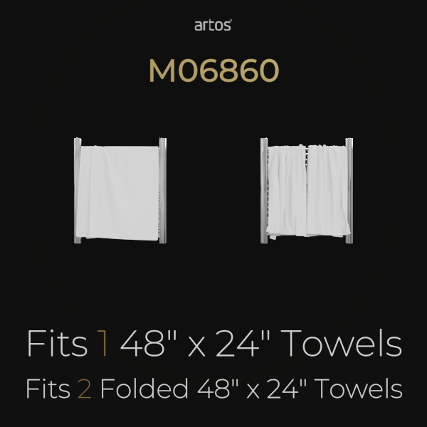 M06860P -Denby Towel Warmer 27" x 24" Plug-In Artos US