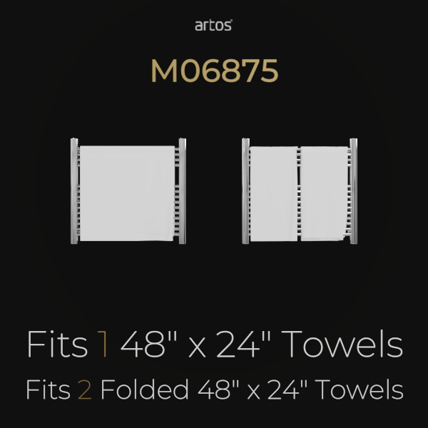 M06875P -Denby Towel Warmer 27" x 30" Plug-In Artos US