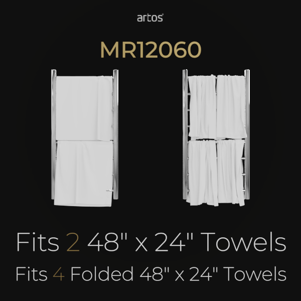 MR12060P - Ryton Towel Warmer 47" x 24" Plug-In Artos US