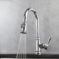 Classic Kitchen Faucet with Pulldown Spray - Chrome thumbnail 4