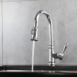 Classic Kitchen Faucet with Pulldown Spray - Chrome thumbnail 2