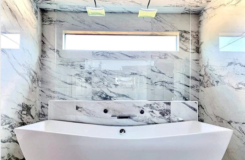 Edge Wall Mount Waterfall Tub Filler - Chrome image 2