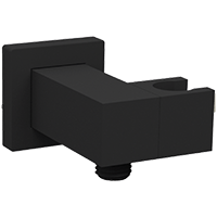 FSC1002 - Adjustable Hand Shower Holder and Outlet Elbow Square Artos US Black