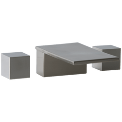 F402-5 - Milan 3-Hole Deck Mount Tub Filler Square Artos US Brushed Nickel
