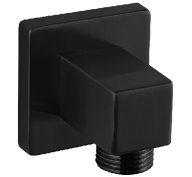 F902-39 - Shower Outlet Elbow, Square Artos US Black