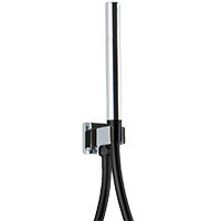 F907-24 - Otella Flexible Hose Shower Kit with Integrated Water Outlet Artos US Chrome/Black 