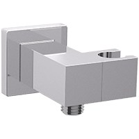 FSC1002 - Adjustable Hand Shower Holder and Outlet Elbow Square Artos US Chrome