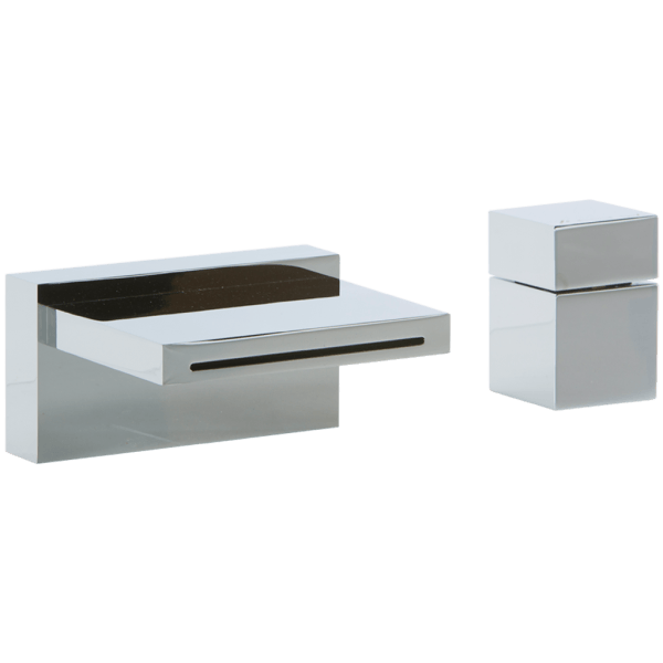F202-9 - Quarto Deck Mount Tub Filler and Cube Control Artos US Chrome 