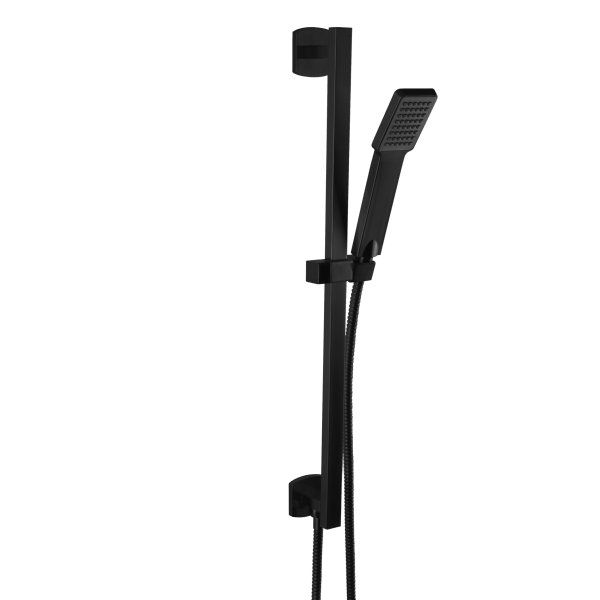 F703-4 - Flexible Hose Shower Kit with Safire Slide Bar Artos US Black 