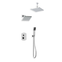 PS110 - Safire Shower Set with Handheld, Wall Mount Shower Head, Ceiling Mount Shower Head Artos US Chrome
